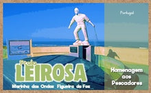 Load image into Gallery viewer, Leirosa is a traditional fishing village located south of Figueira da Foz, separated from Costa de Lavos beach by a sheltered and almost deserted dune. Leirosa beach has a very wide stretch of sand bathed by strong sea waves, with good surfing conditions but also for bathing, since there are no local ground depressions or strong currents.