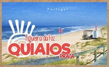 Load image into Gallery viewer, The Quiaios beach is a long stretch of white sand with the magnificent backcloth of the hillside of Boa Viagem. It is practically deserted during the year but comes to life in the summer. The village dates from the 12th century and it’s steeped in history. It tells the story of Quiaios been given as a present by the mother D. Afonso Henriques to her lover. Both men fought in the battle of S. Mamede and D. Afonso Henriques’ victory ensured Portugal’s independence.
