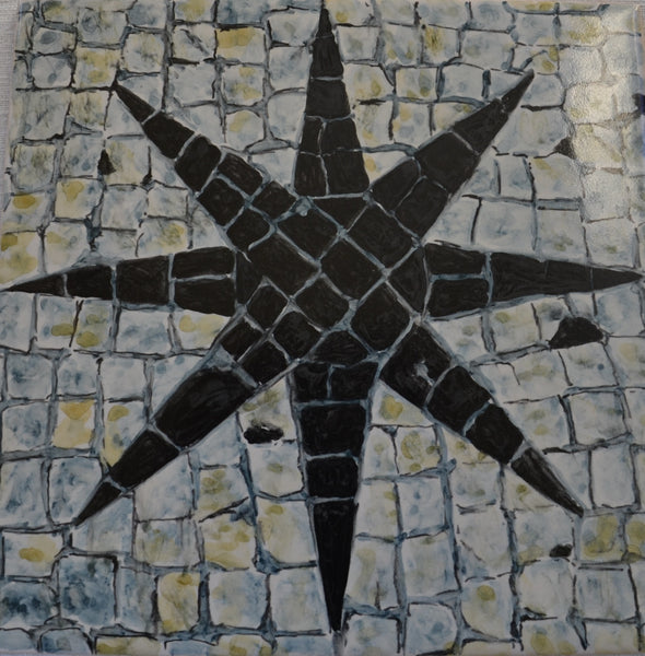 Artistic cobblestone found on tiles