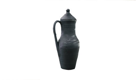 Black Clay Coffee Pot