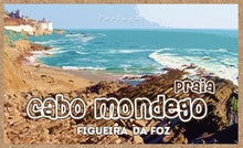 Load image into Gallery viewer, The Cabo do Mondego Beach lies midpoint between the fortress of Buarcos  and the Cape Mondego lighthouse, the most western point of Serra da Boa Viagem. It has a long stretch of sand and rock areas at its northern end. 
