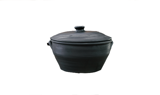 Black Clay Cooking Pot